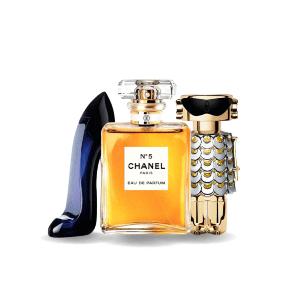 Combo aus 3 Damenparfums - Good Girl von Carolina Herrera, Nº5 von Chanel und Fame von Paco Rabanne (je 100ml)